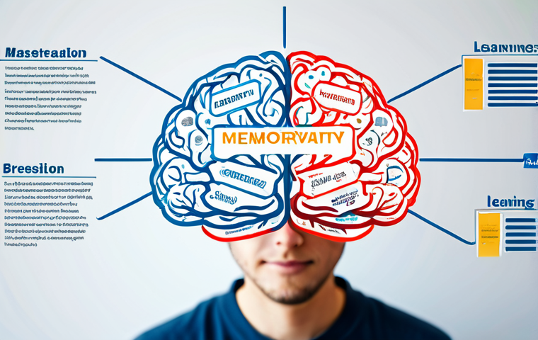 **Prompt:** A vibrant and colorful mind map illustrating the benefits of visual learning. Central image: a stylized brain radiating light. Branches extending out depict keywords: "Memory," "Creativity," "Understanding," "Technology," "Engagement." Each keyword is paired with a relevant icon. Background: a blurred image of a student studying. Quality: high resolution, bright lighting, visually appealing. safe for work, appropriate content, fully clothed, professional, perfect anatomy, correct proportions, natural pose, well-formed hands, proper finger count, natural body proportions.