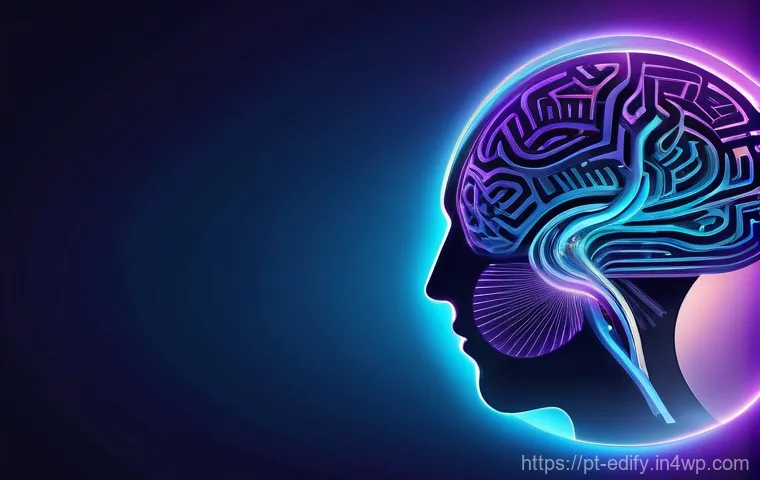 시각화 기법을 통한 학습 참여 유도 - **Prompt:** A dynamic, abstract representation of the human brain actively processing information. T...