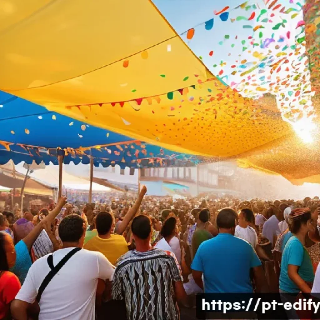 시각화 자료의 효과적인 활용 사례 - **Prompt 1: Vibrant Brazilian Street Festival**
    A lively street festival scene in Rio de Janeiro...